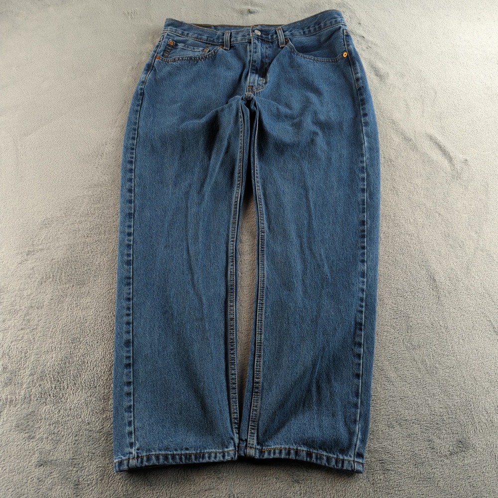 Levis‎ Jeans Mens 36x30 (Fits 34x29) Blue 505 Faded Straight Denim Cotton Pants